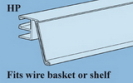 #1547-26tr, Label Holder with angle, transp HP-0885