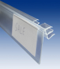#1537-26tr, Label Holder with angle and tape, transp, NO-TF-0885