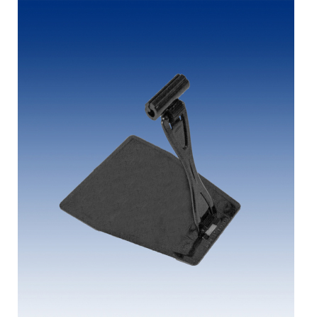 Menu holder with 90mm adjustable holder, black