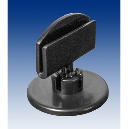 Plate D=30mm with 27mm holder Black