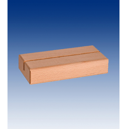 Sign holder in beechwood with 4.5mm groove