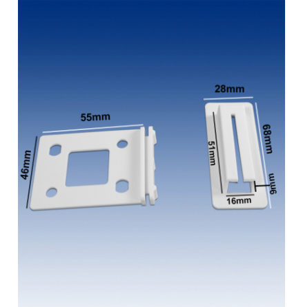 Vertical Corr-A-Clip, white