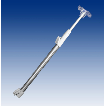 Telescopic rod in grey aluminium 350-550mm for wire baskets