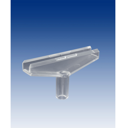 T-holder 90 mm, transparent ABS