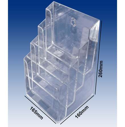 Literature holder 4 tier A5 (P)