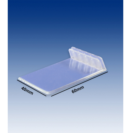 Menu holder angled 60x40mm