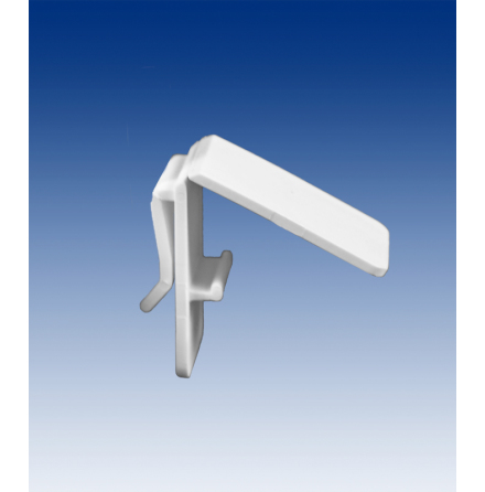 Merchandising clamp, white