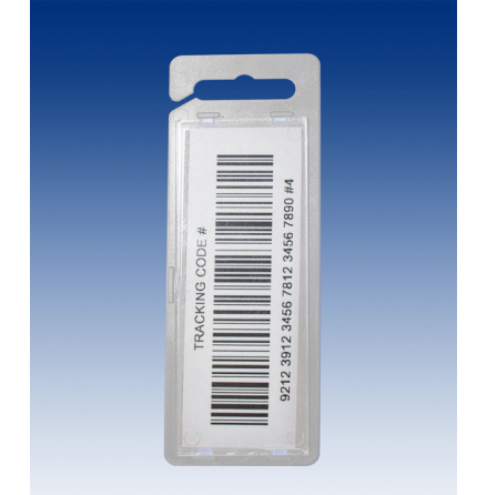 Barcode holder, white ABS