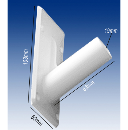 Flagpole base with/without tape